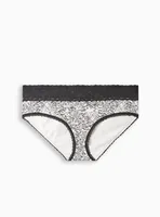 Cotton Mid-Rise Hipster Keyhole Panty