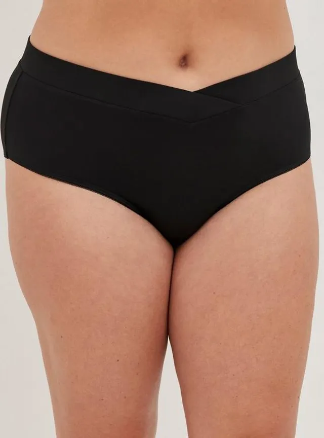 Plus Size - Active Microfiber Mid-Rise Cheeky Logo Panty - Torrid