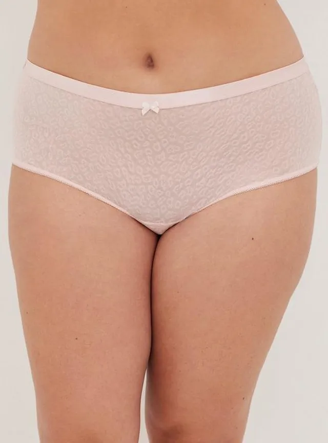 Plus Size - Second Skin Mid-Rise Thong Lace Trim Mini Lattice Back Panty -  Torrid
