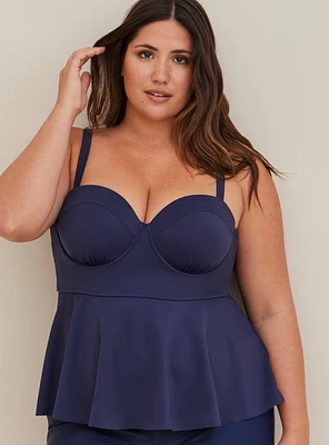 Peplum Underwire Swim Top