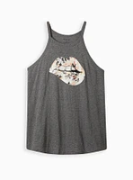 Graphic Classic Fit Heritage Slub Hi Neck Tank