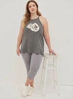 Graphic Classic Fit Heritage Slub Hi Neck Tank