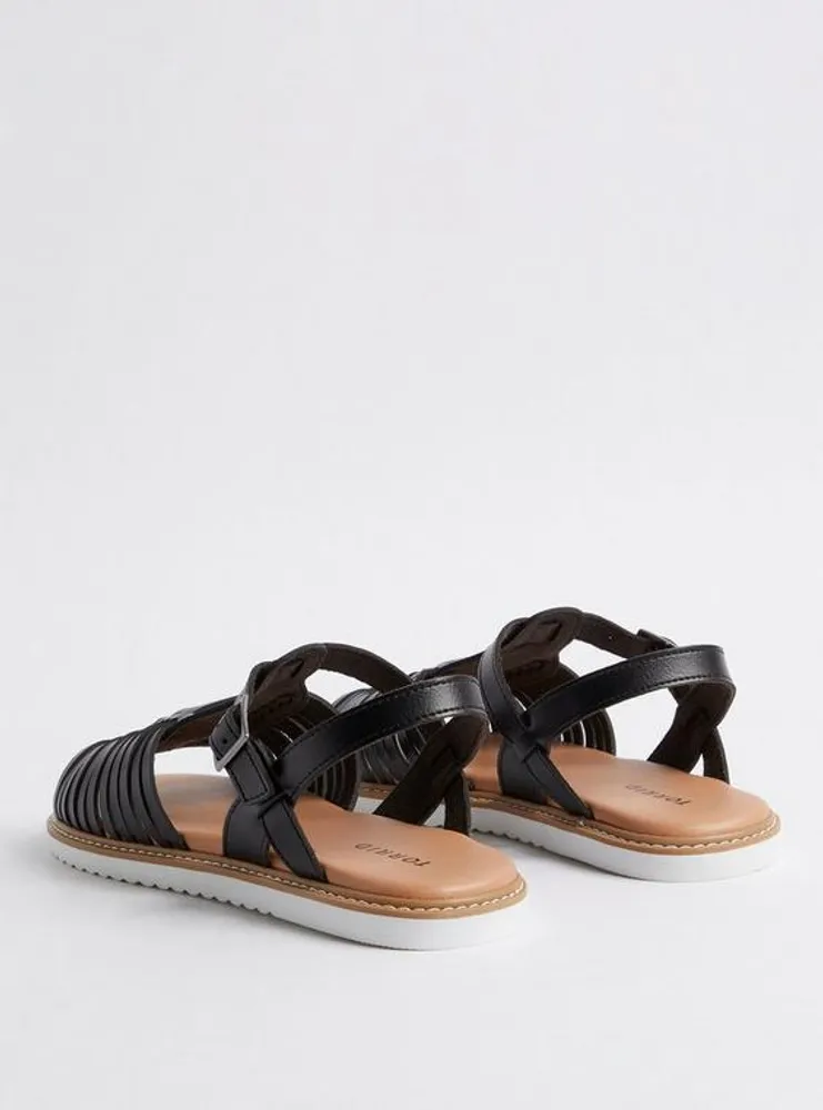 Huarache Sandal - Black (WW)