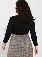 Super Soft Shrug Tie-Front