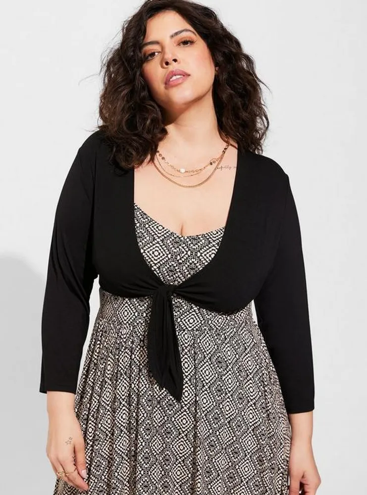 TORRID Super Soft Shrug Tie-Front