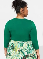 Super Soft Shrug Tie-Front