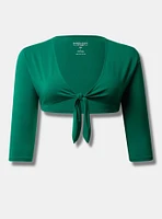 Super Soft Shrug Tie-Front