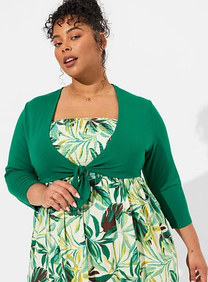 Super Soft Shrug Tie-Front