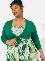 Super Soft Shrug Tie-Front
