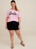 Barbie Classic Fit One Shoulder Top - Cotton Pink