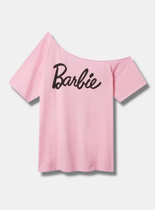 TORRID Barbie Classic Fit One Shoulder Top - Cotton Pink