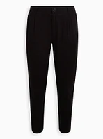 Relaxed Taper Stretch Challis High-Rise Pant