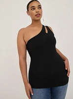 Foxy One Shoulder Cutout Top