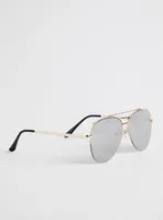 Plus Size - Classic Aviator Sunglasses - Gold Tone - Torrid