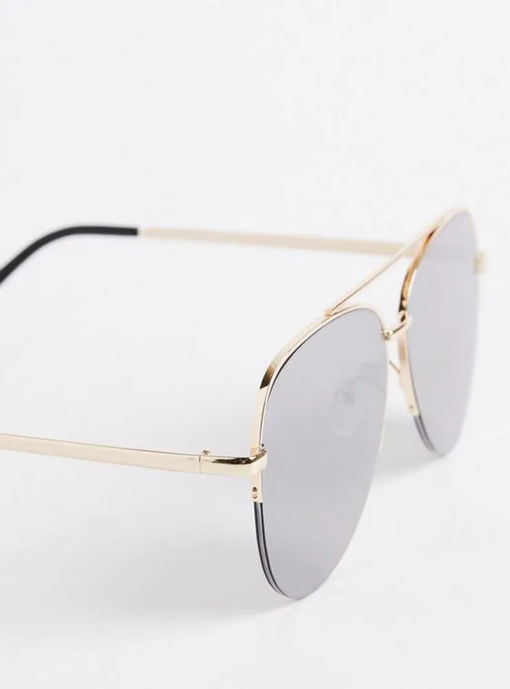 Classic Aviator Sunglasses - Gold Tone