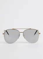 Plus Size - Classic Aviator Sunglasses - Gold Tone - Torrid