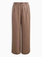 Wide Leg Studio Linen High-Rise Pant