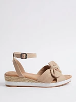 Mini Bow Espadrille Wedge