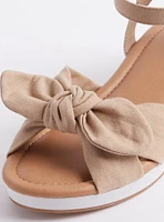 Mini Bow Espadrille Wedge