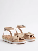 Mini Bow Espadrille Wedge