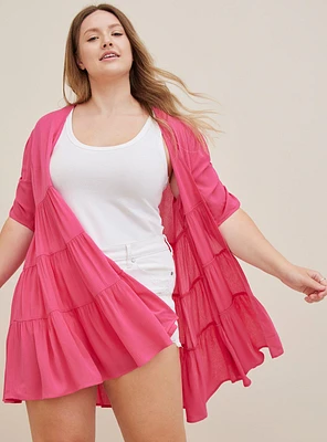 Ruffle Tiered Kimono