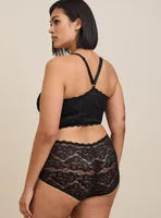 Simply Lace Mid Rise Boyshort With V-Waist