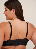 Strappy Satin Plunge Bralette