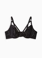 Strappy Satin Plunge Bralette