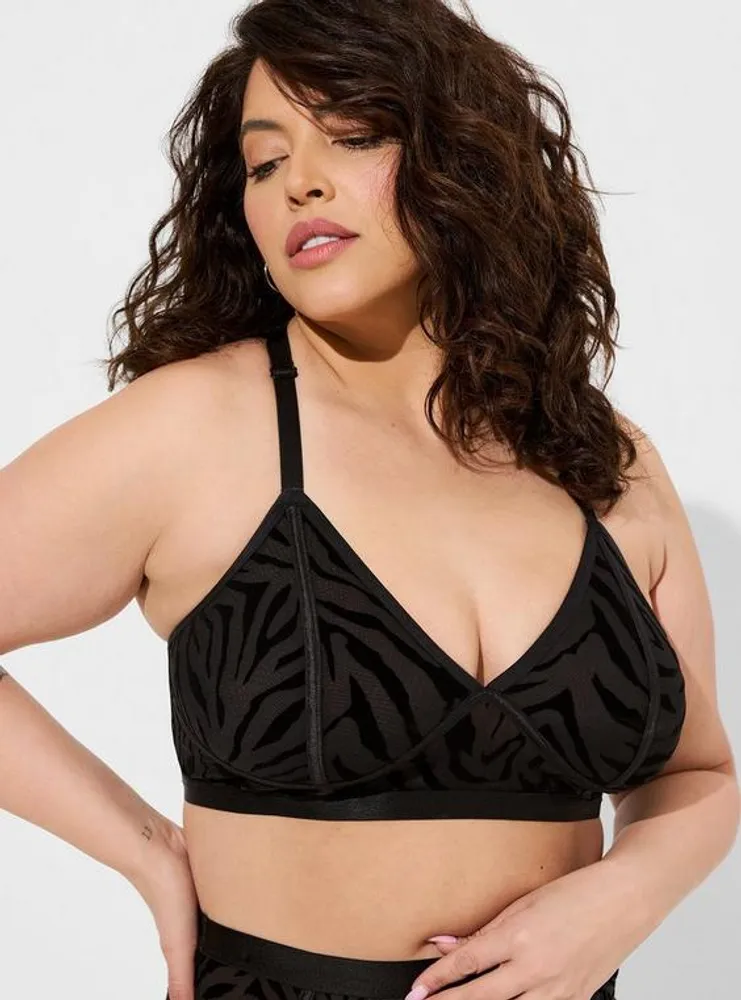 Plus Size - Strappy Studded Lace Wire-Free Bralette - Torrid