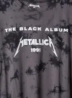 Metallica Classic Fit Crew Tee - Cotton Grey Tie Dye