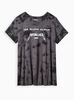 Metallica Classic Fit Crew Tee - Cotton Grey Tie Dye