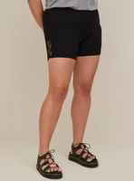 Premium Bike Short - Cotton Lace Black