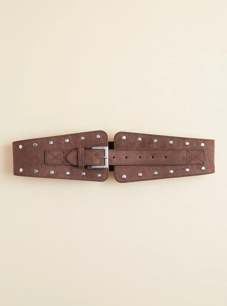 Studded Buckle Waist Belt