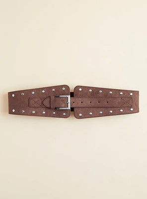 Studded Buckle Waist Belt