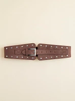 Studded Buckle Waist Belt