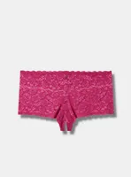 Lace Cheeky Panty With Open Gusset