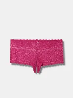 Lace Cheeky Panty With Open Gusset