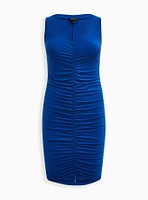 Mini Jersey Ruched Bodycon Dress