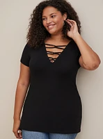 Foxy V-Neck Strappy Top