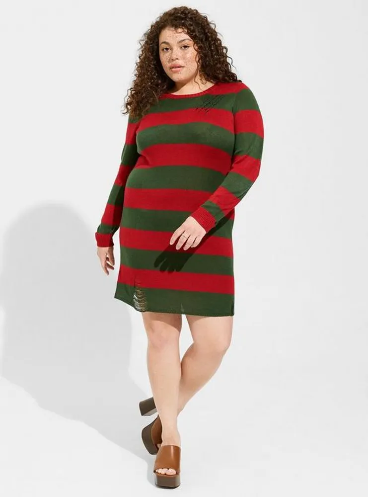 Warner Bros. Nightmare on Elm Street Freddy Mini Distressed Dress