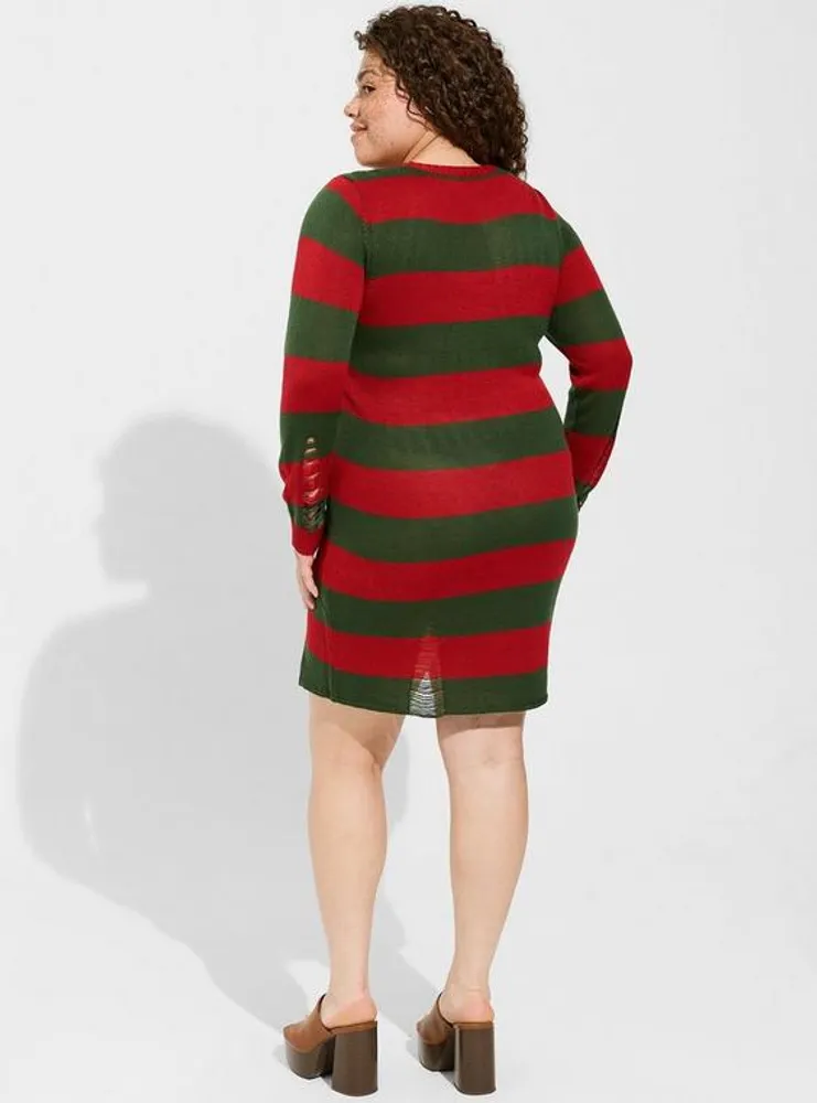 Warner Bros. Nightmare on Elm Street Freddy Mini Distressed Dress
