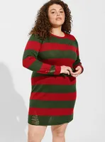 Warner Bros. Nightmare on Elm Street Freddy Mini Distressed Dress