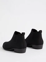 Stretch Knit Ankle Bootie - Black (WW)