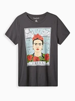 Frida Card Classic Fit Cotton Crew Neck Tee