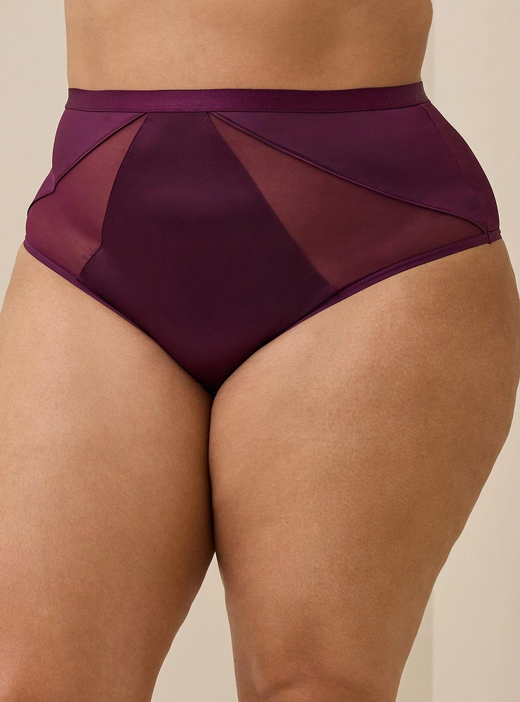 Shine Microfiber High-Rise Cheeky Panty