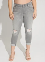 Boyfriend Straight Super Soft Mid-Rise Jean