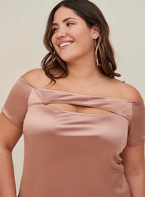 Off-Shoulder Cutout Top