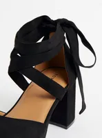 Strappy Platform Tapered Heel - Black (WW)