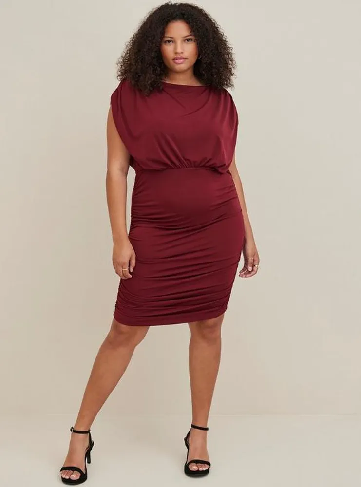 TORRID Mini Studio Knit Ruched Dress