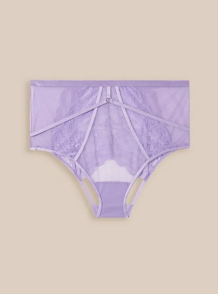 TORRID Lace Mid Rise Cheeky Panty With Open Bum